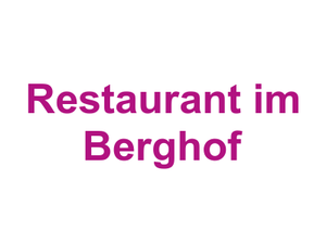 Restaurant im Berghof Logo