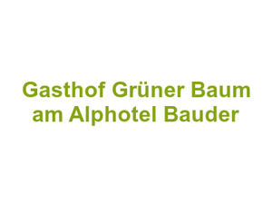 Gasthof Grüner Baum am Alphotel Bauder Logo