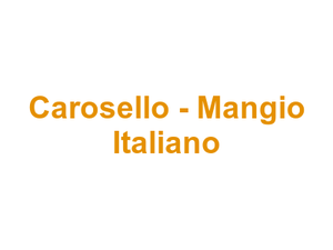 Carosello - Mangio Italiano Logo