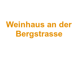 Weinhaus an der Bergstrasse Logo