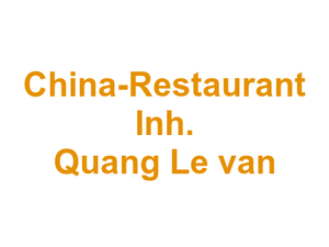 China-Restaurant Inh. Quang Le van Logo