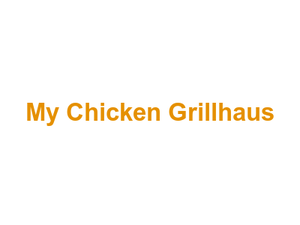 My Chicken Grillhaus Logo
