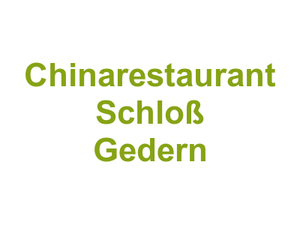 Chinarestaurant Schloß Gedern Logo