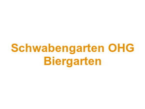 Schwabengarten OHG Biergarten Logo