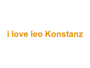 i love leo Konstanz Logo