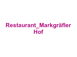 Restaurant_Markgräfler Hof Logo