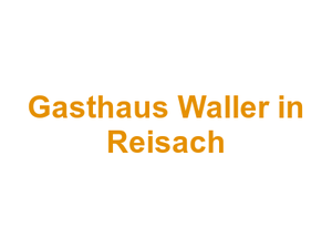 Gasthaus Waller in Reisach Logo