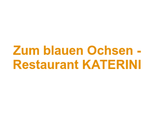 Zum blauen Ochsen - Restaurant KATERINI Logo