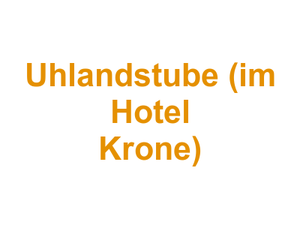 Uhlandstube (im Hotel Krone) Logo