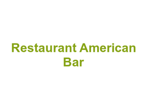 Restaurant American Bar Logo