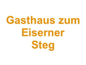 Gasthaus zum Eiserner Steg Logo