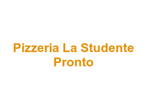 Pizzeria La Studente Pronto Logo