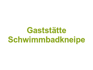Gaststätte Schwimmbadkneipe Logo