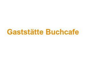 Gaststätte Buchcafe Logo