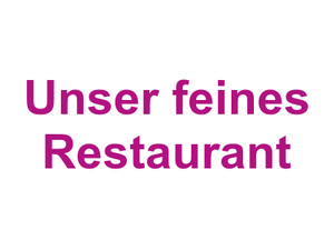 Unser feines Restaurant Logo