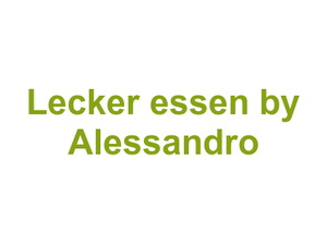 Lecker essen by Alessandro Logo