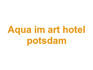 Aqua im art hotel potsdam Logo