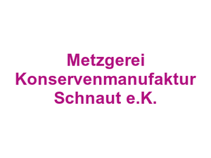 Metzgerei Konservenmanufaktur Schnaut e.K. Logo