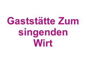 Gaststätte Zum singenden Wirt Logo