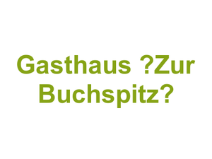 Gasthaus “Zur Buchspitz“ Logo