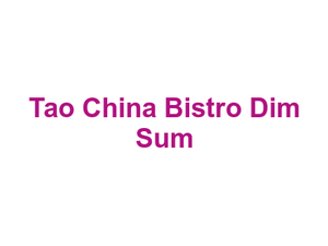 Tao China Bistro Dim Sum Logo