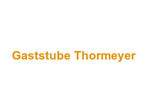 Gaststube Thormeyer Logo