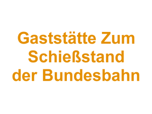 Gaststätte Zum Schießstand der Bundesbahn Logo