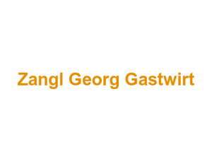 Zangl Georg Gastwirt Logo