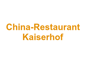 China-Restaurant Kaiserhof Logo