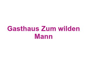 Gasthaus Zum wilden Mann Logo
