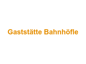 Gaststätte Bahnhöfle Logo