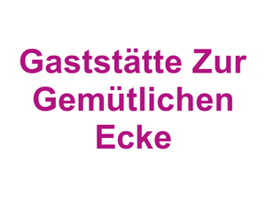 Gaststätte Zur Gemütlichen Ecke Logo