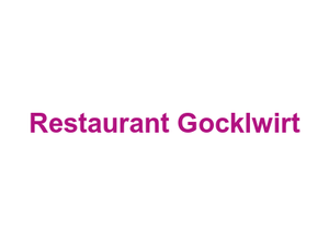Restaurant Gocklwirt Logo