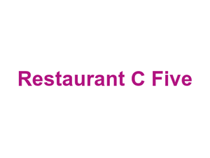 Restaurant C Five Logo