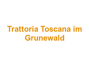 Trattoria Toscana im Grunewald Logo