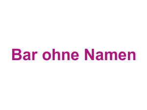 Bar ohne Namen Logo