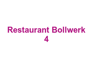 Restaurant Bollwerk 4 Logo