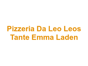 Pizzeria Da Leo Leos Tante Emma Laden Logo