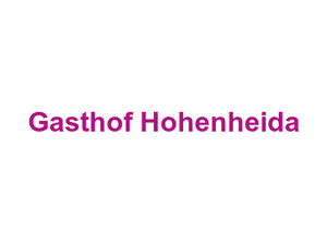 Gasthof Hohenheida Logo