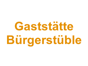 Gaststätte Bürgerstüble Logo