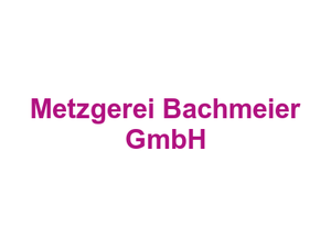Metzgerei Bachmeier GmbH Logo