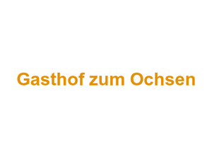 Gasthof zum Ochsen Logo