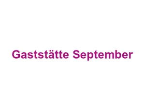 Gaststätte September Logo