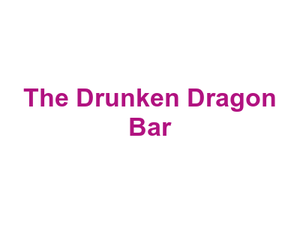 The Drunken Dragon Bar Logo