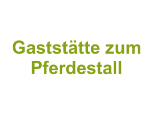 Gaststätte zum Pferdestall Logo
