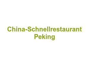 China-Schnellrestaurant Peking Logo