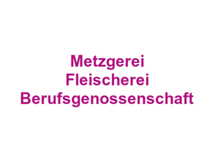 Metzgerei Fleischerei Berufsgenossenschaft Logo