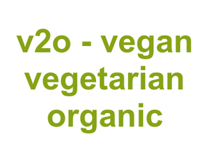 v2o - vegan vegetarian organic Logo