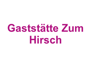Gaststätte "Zum Hirsch" Logo