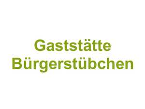 Gaststätte Bürgerstübchen Logo